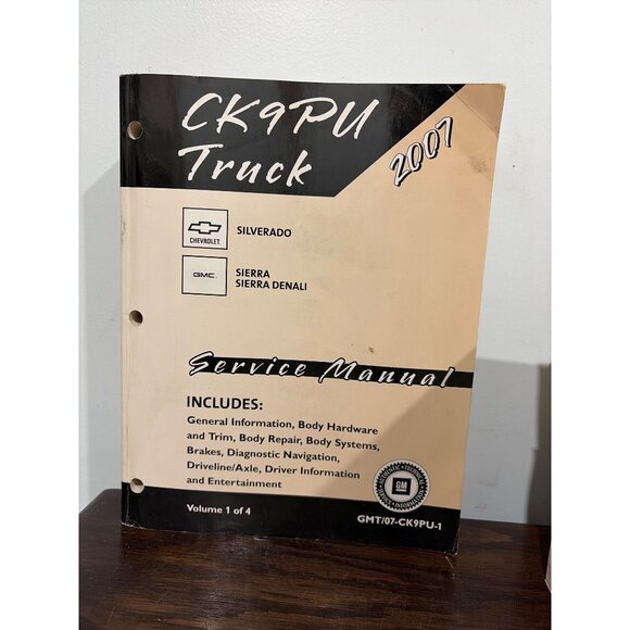 2007 CK9PU Truck Service Manual Set Of 4 Chevrolet GMC Silverado Sierra Denali - Picture 5 of 8